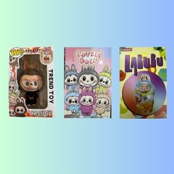 שימוש במספר דגמים של צעצועי בובות LABUBU