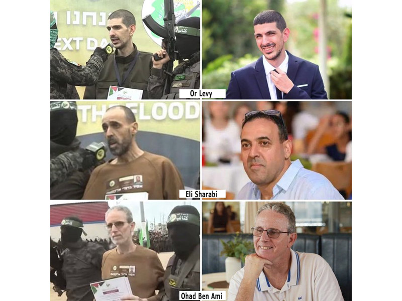 The three hostages released today
