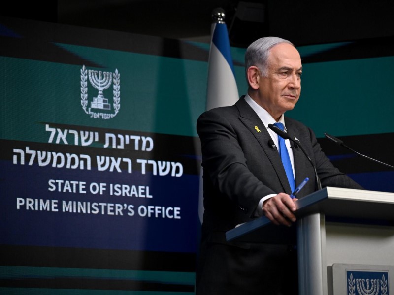ראש הממשלה נתניהו במסיבת עיתונאים