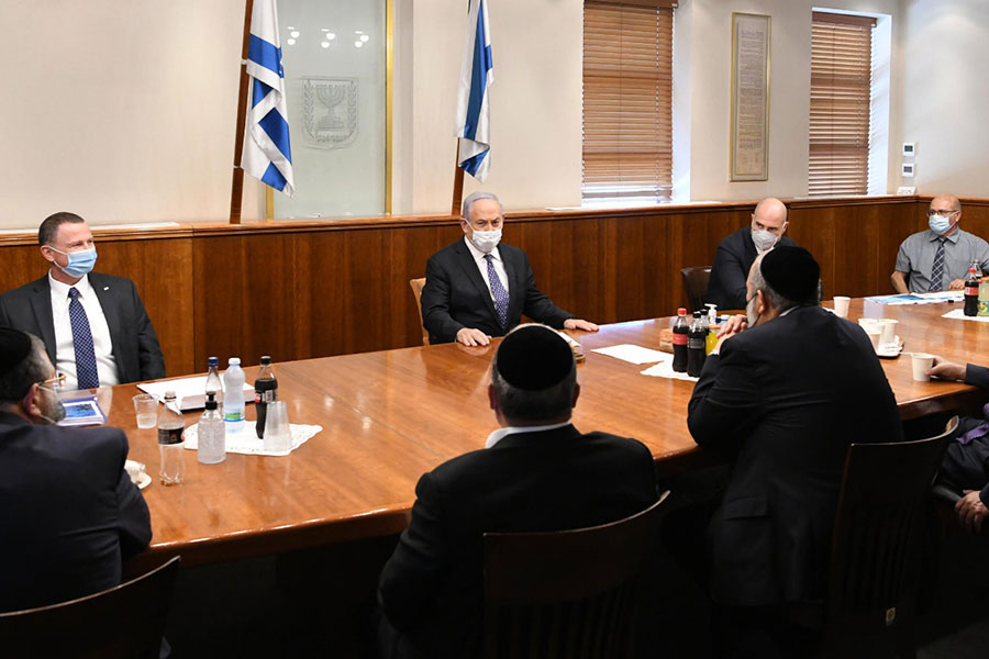 ראש הממשלה נתניהו קיים פגישות בנושא ההגבלות בשכונות החרדיות
