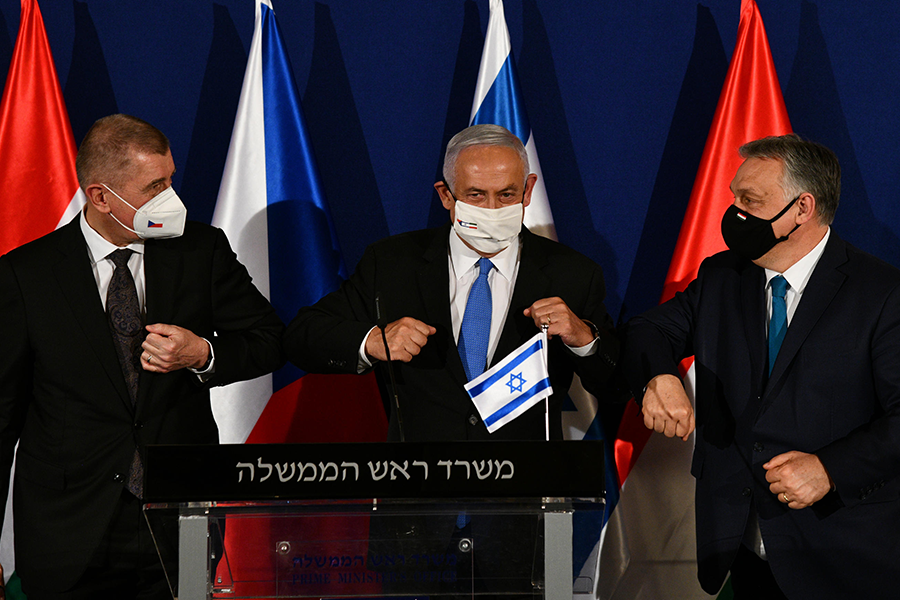 ראש הממשלה נתניהו קיים עם ראש ממשלת צ'כיה באביש וראש ממשלת הונגריה אורבן מפגש פסגה טרילטרלי בנושא קידום שיתופי פעולה בתחומי מחקר