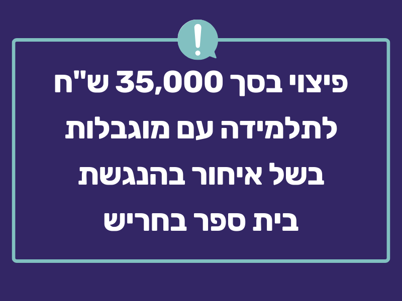 פיצוי של 35 אלף ש