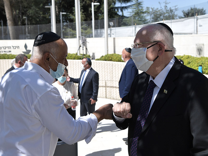 President Rivlin at the memorial ceremony for the fallen of the Yom ...