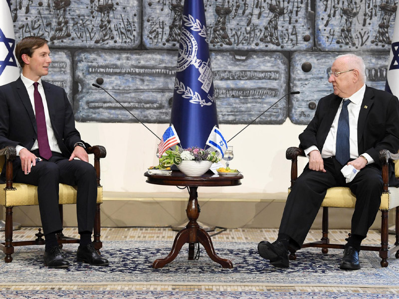 President Rivlin with Jared Kushner at the President's Residence in ...